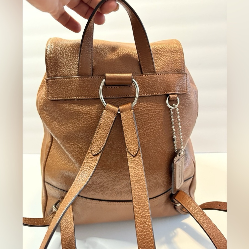 Coach Leather Backpack - Picture 4 of 9